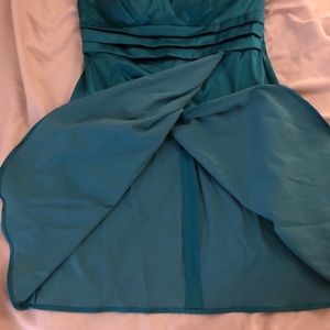 Forever 21 Turquoise strapless party dress